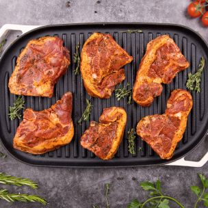 Minted Fresh Lamb Halal Loin Chops (UK) 1x2Kg