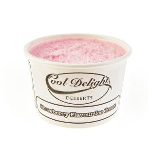 Cool Delight Strawberry Ice Cream Tubs-60x80ml