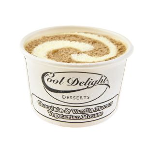 Cool Delight Chocolate & Vanilla Swirl Frozen Mousse Tubs 60x90ml