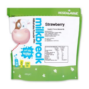 Milkbreak Milkshake Powder Mix Strawberry 1x495g