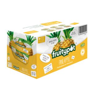 Fruitypot Pineapple in Juice with Spoon 18x113g