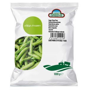 Greens Frozen Sugar Snap Peas (Bags)-1x1kg