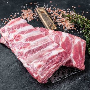 Frozen Raw Meaty Pork Belly Ribs 1x10kg