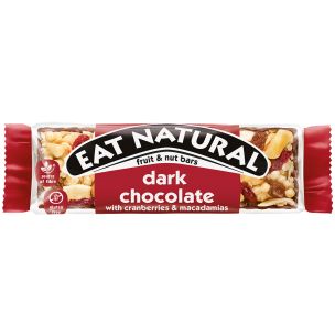 Eat Natural Dark Chocolate with Cranberries & Macadamias Bars 12x40g
