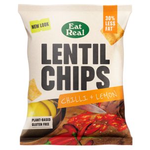 Eat Real Lentil Chilli & Lemon Chips 18x40g