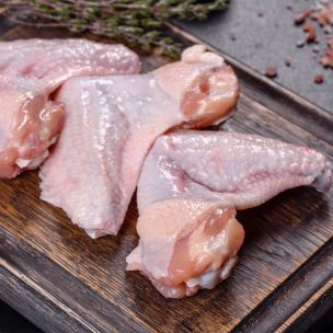 Frozen Halal Raw 2 Joint Chicken Wings-1x10kg