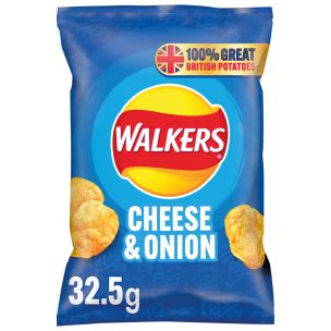 Walkers Cheese & Onion Crisps-32x32.5g