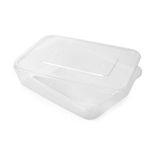 500ml Microwave Plastic Containers with Lids - 1x200