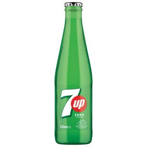 7UP Zero Sugar Glass Bottles (GB)- 24x330ml