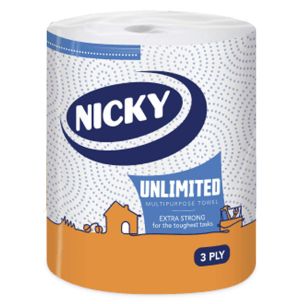 Nicky Unlimited 3ply Kitchen Towel - 1x1