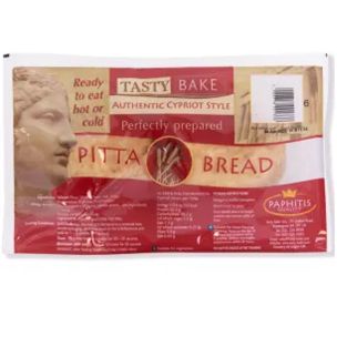 Tasty Bake Large Cypriot Style Pitta Bread (Frozen) 24x6