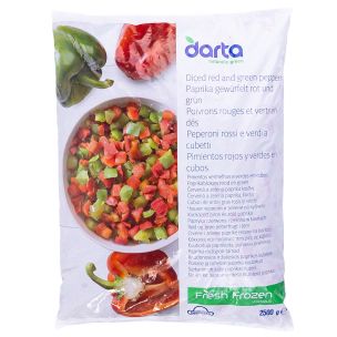 Darta Frozen Diced Peppers (Bags)-1x2.5kg