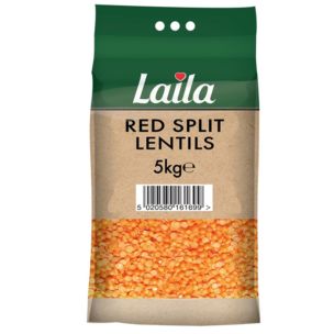 Laila Red Split Lentil Polished 1x5kg