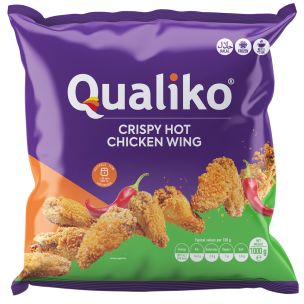 Qualiko IQF Halal Crispy Hot Chicken Wings 1x1kg