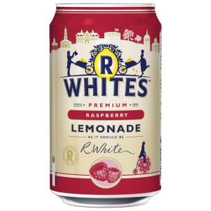 R Whites Raspberry Lemonade Cans 24x330ml