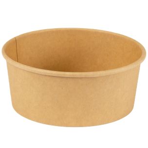 24oz/750ml Round Kraft Bowl (Lid Ref CON239) 1x240