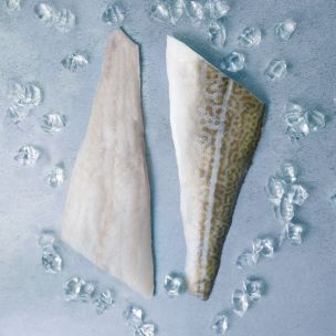 JJ MSC Atlantic IQF Skin-on Boneless Cod Fillets (8-10oz) 1x15
