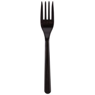 Black Premium Reusable Heavy-Weight Fork 10x100