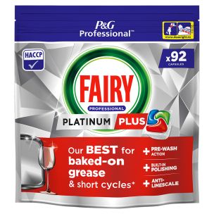 Fairy Professional Platinum Plus Auto Dishwasher Capsules 1x92's