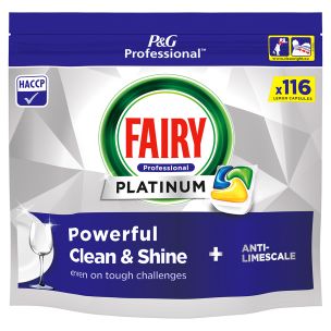Fairy Professional All in One Dishwasher Tablets Platinum Lemon 1x116's