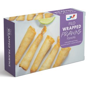 JJ Filo Wrapped Prawns (21/25) 1x500g