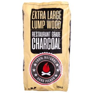 JJ Premium Extra Large Restaurant Grade Lumpwood Charcoal 1x15kg