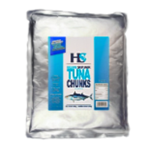 Deluxe Tuna Chunks In Brine Pouches 4x3kg