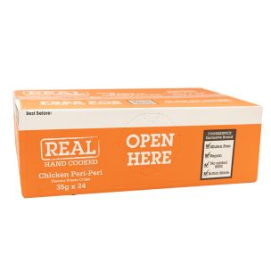 Real Handcooked Crisps Peri Peri Chicken 24x35g