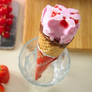 Cooldelight Belgian Classique Strawberry Cone 24x120ml