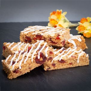 Cobbs Vegan Cherry Bakewell Flapjack 1x20