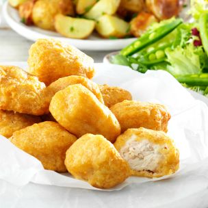 Rosie & Jim Gluten Free Raw Battered Chicken Chunks 35-40g 1x1kg