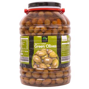 Field Favourites Cracked Bodrum Green Olives (260-320) 1x4.2kg