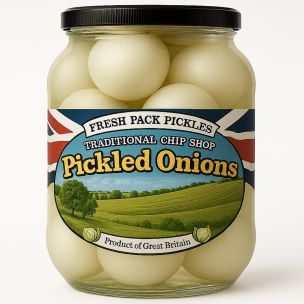 Fresh Pack Pickled Onions (Plastic Jar)-1x4kg
