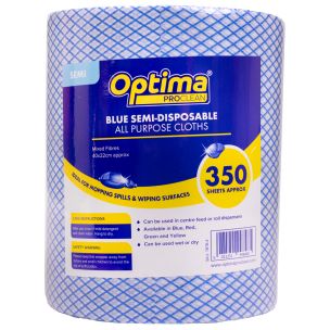 Optima Multi Purpose Cloth On A Roll Blue 1x1