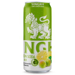 Singha UME Lemon Soda Cans 24x330ml