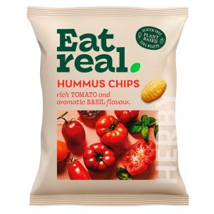 Eat Real Hummus Chips Tomato & Basil 18 X 45g