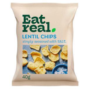 Eat Real Lentil Chips Salted 18 X 40g