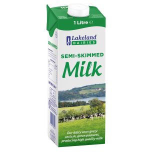 Lakeland UHT Semi Skimmed Milk-1x1L