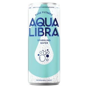 Aqua Libra Sparkling Water Cans 24x330ml