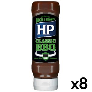 HP BBQ Classic Woodsmoke Sauce (Top Down Bottle)-8x465g