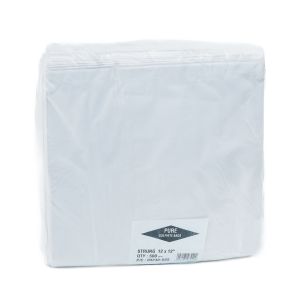 White Paper Take Away Bags (12"x12" strung) 1x500