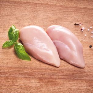 Frozen Halal Raw Chicken Breast Fillets 120-140g 6x2.5kg
