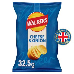Walkers Cheese & Onion Crisps-32x32.5g