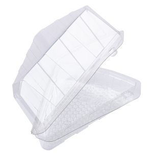 Cake Slice Hinged Container 612x135x80mm 1x440