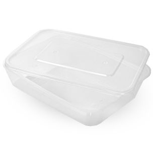 500ml Microwave Plastic Containers with Lids - 1x200