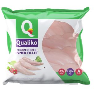 IQF Halal Raw Chicken Breast Mini/Inner Fillets-1x2.5kg