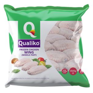 IQF Halal Raw Chicken Mid Wings 1x2.5kg