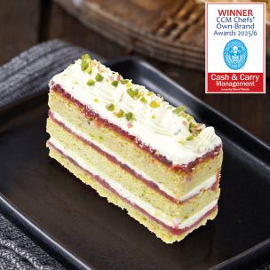 Letscake Pistachio & Cherry Cake Slices Individual Portions 12x160g