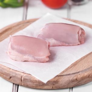 Frozen Halal Raw Skinless Boneless Chicken Thigh Meat-1x10kg