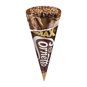 Cornetto Max Chocolate and Hazelnut Ice Cream Cone 24x115ml